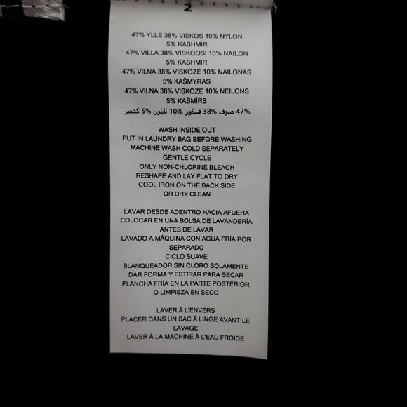 Michael Kors Black Turtleneck Fringed Sleeves Knit Dress - Picture 14 of 15